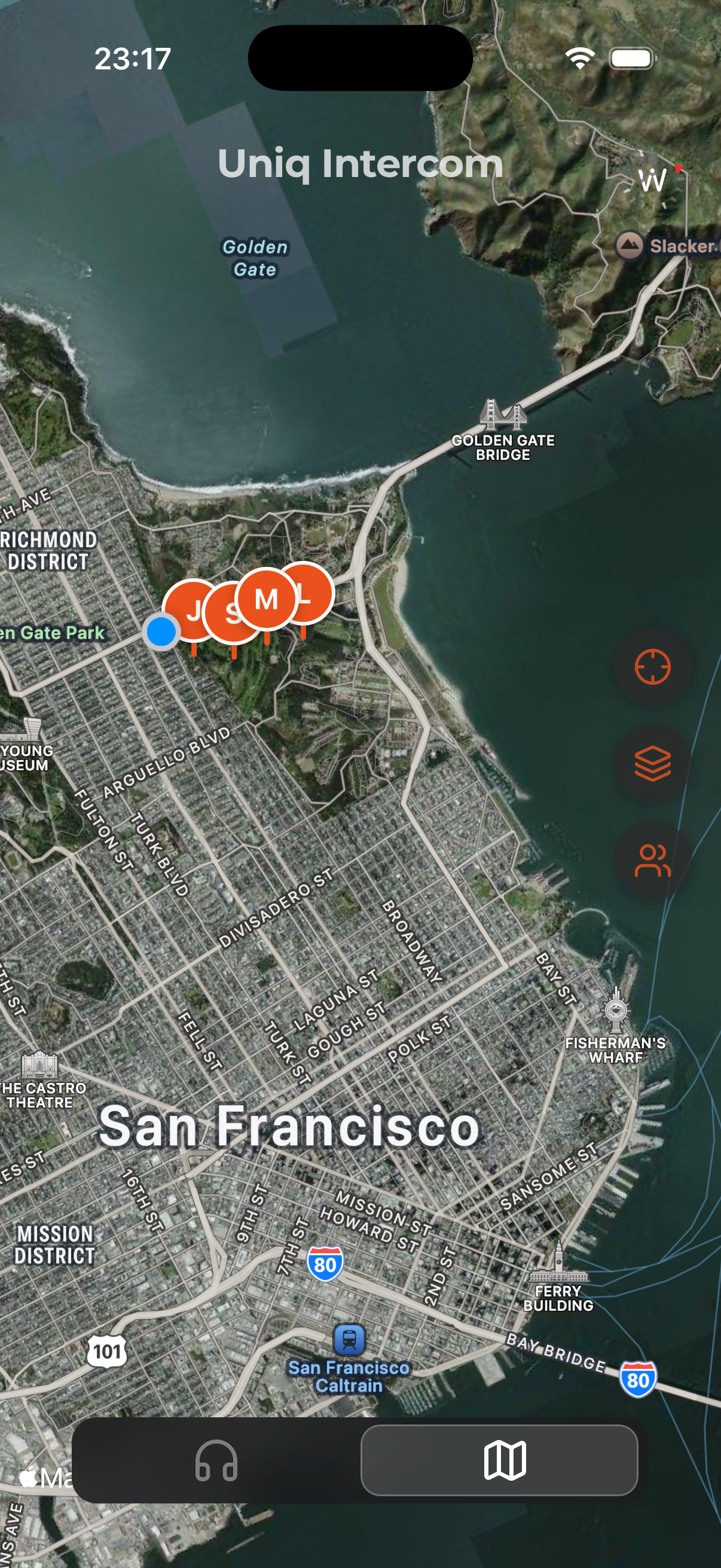 Uniq Intercom - Live Map